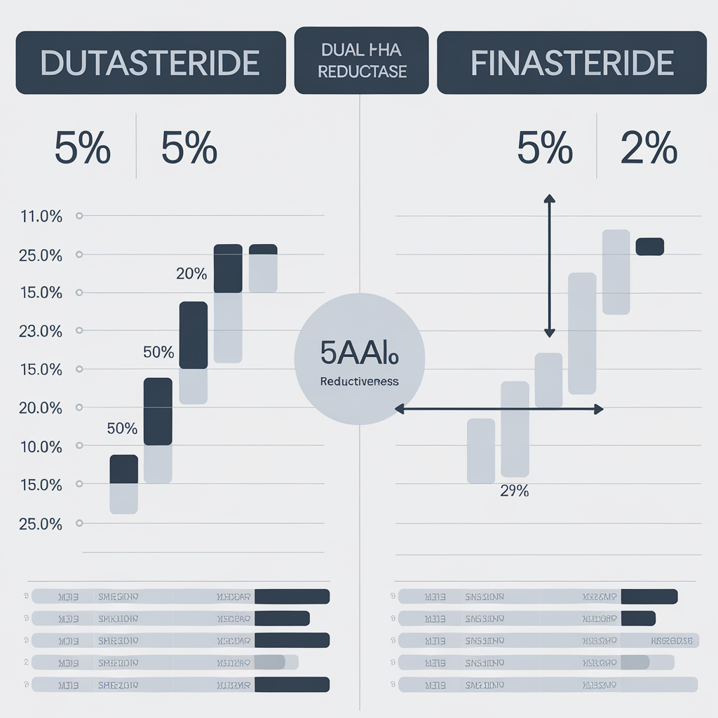 Dutasteride (Avodart) infographic - how it works
