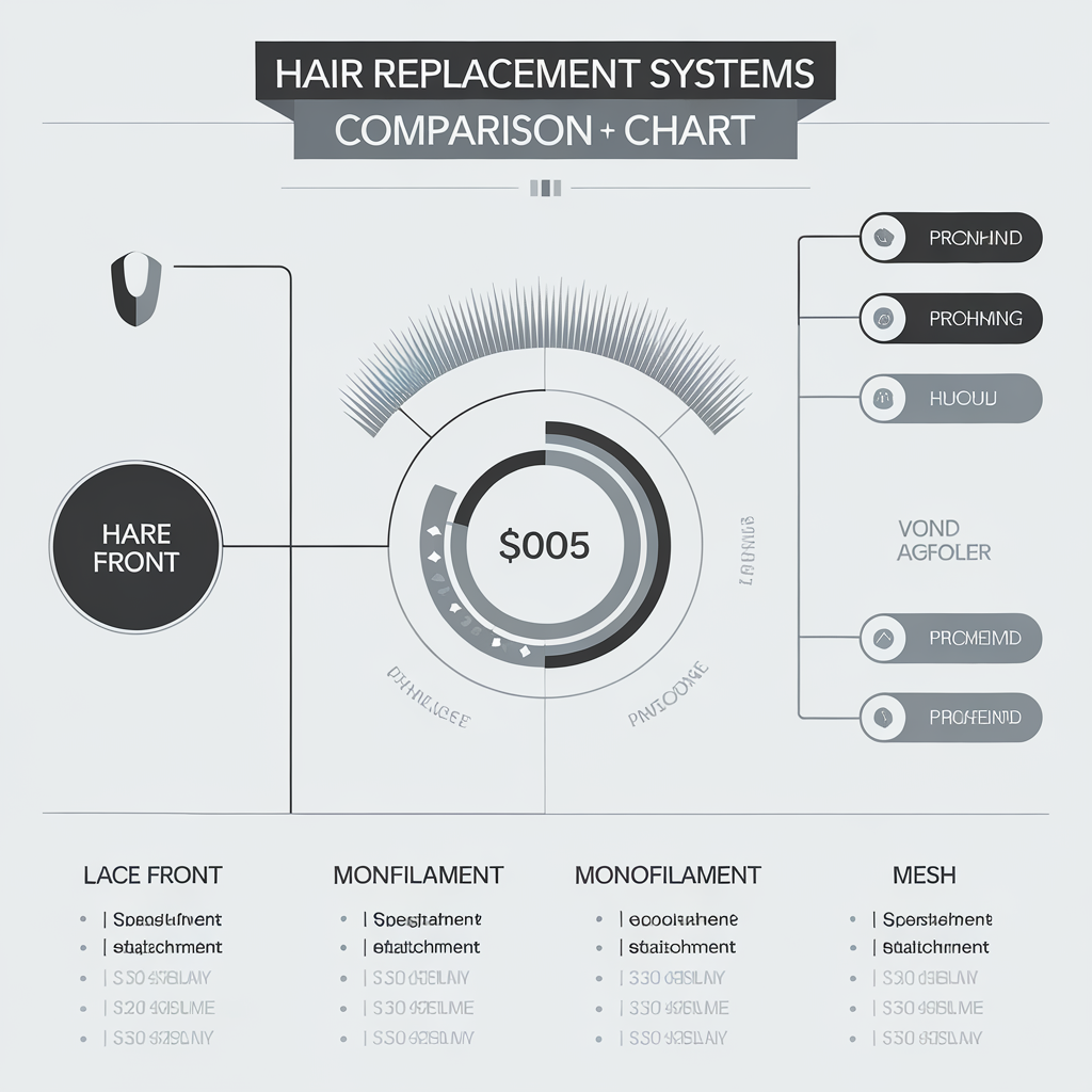 Hair Systems & Toupees infographic - how it works